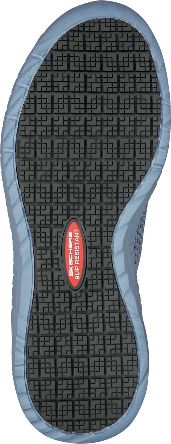 Skechers Work Emma Knit, Women's, Soft Toe, EH, MaxTrax Slip Resistant, Slip On, Low Athletic, Work Shoe