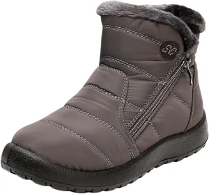 Snow Boots for Women Waterproof Winter Boots Non Slip Fur Lined Booties Cold Weather Lace Up Ankle Boots Thickening Winter Shoes Walking Hiking Booties