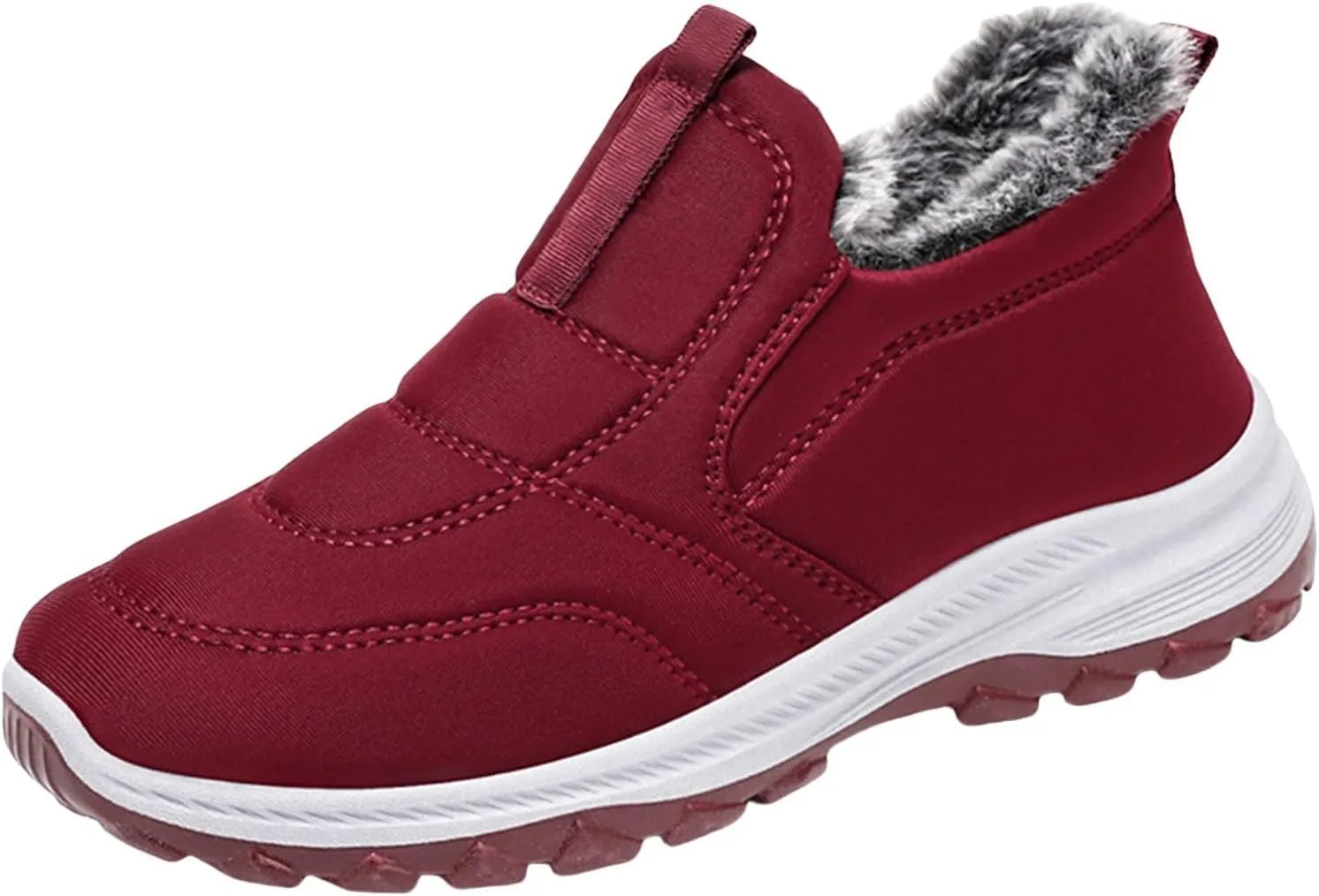 Snow Boots Women Cute Slip On Winter Boots Ladies Women Shoes with Hook Loop Barefoot Shoes Grounded Footwear Hiking Cowboy Boots for Women Mens Booties Winter