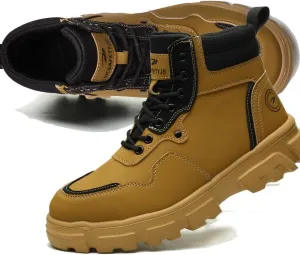 Steel Toe Boots for Men Women Durable Safety Work Boots Lightweight Composite Toe Boots Comfortable Indestructible&Construction Hard Toe Shoes