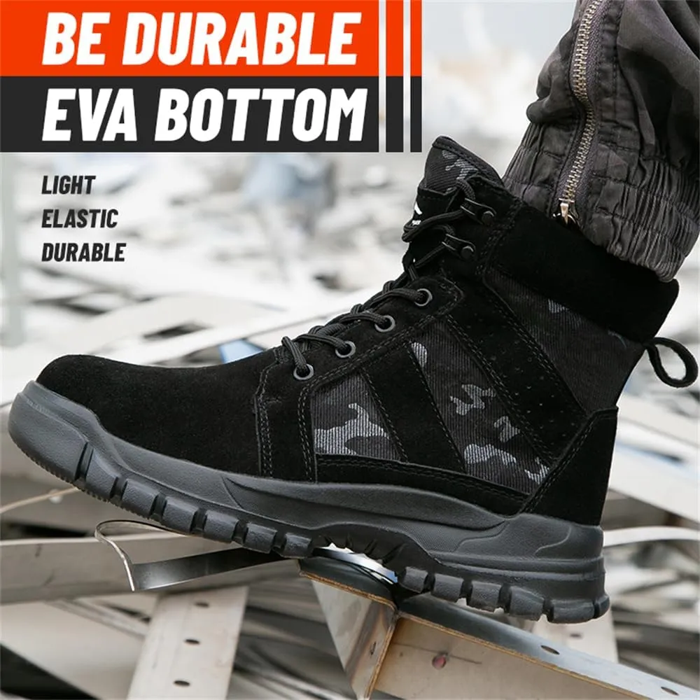 Steel Toe Boots for Men Women Lightweight Safety Boots Indestructible Construction Steel Toe Shoes for Men Composite Toe Boots