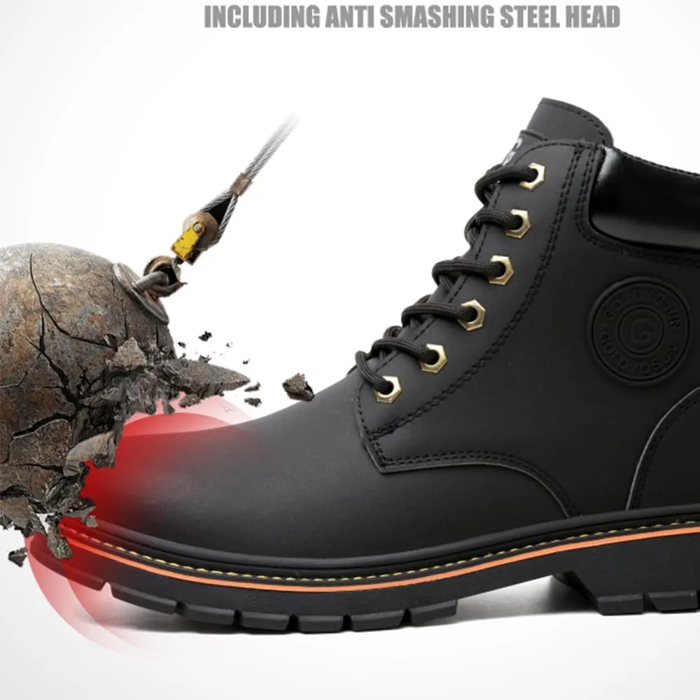 Steel Toe Boots for Men Women Lightweight Safety Boots Indestructible Construction Steel Toe Shoes for Men Composite Toe Boots