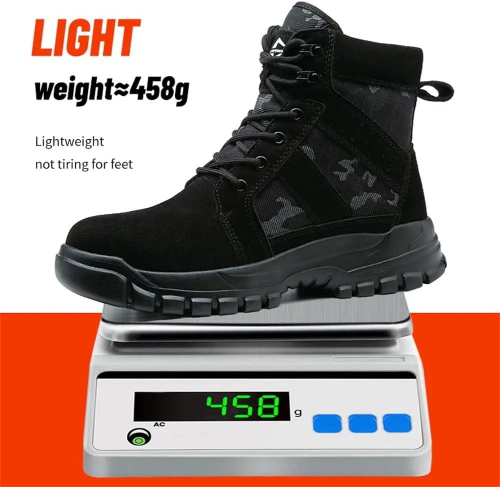 Steel Toe Boots for Men Women Lightweight Safety Boots Indestructible Construction Steel Toe Shoes for Men Composite Toe Boots
