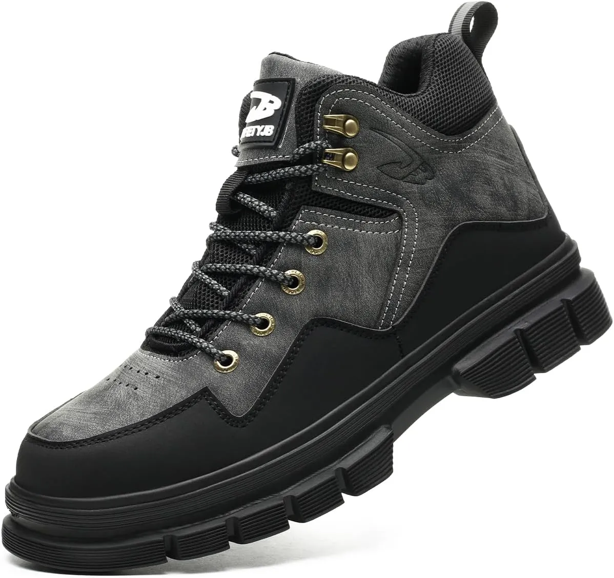 Steel Toe Boots for Men Women Safety Boots Indestructible Composite Toe Boots Lightweight Construction Steel Toe Shoes