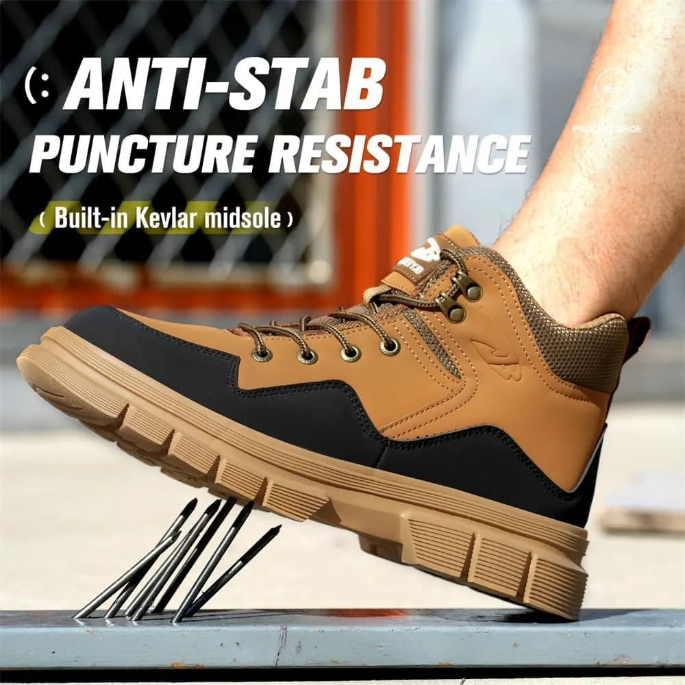 Steel Toe Boots for Men Women Safety Boots Indestructible Composite Toe Boots Lightweight Construction Steel Toe Shoes
