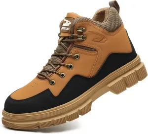 Steel Toe Boots for Men Women Safety Boots Indestructible Composite Toe Boots Lightweight Construction Steel Toe Shoes