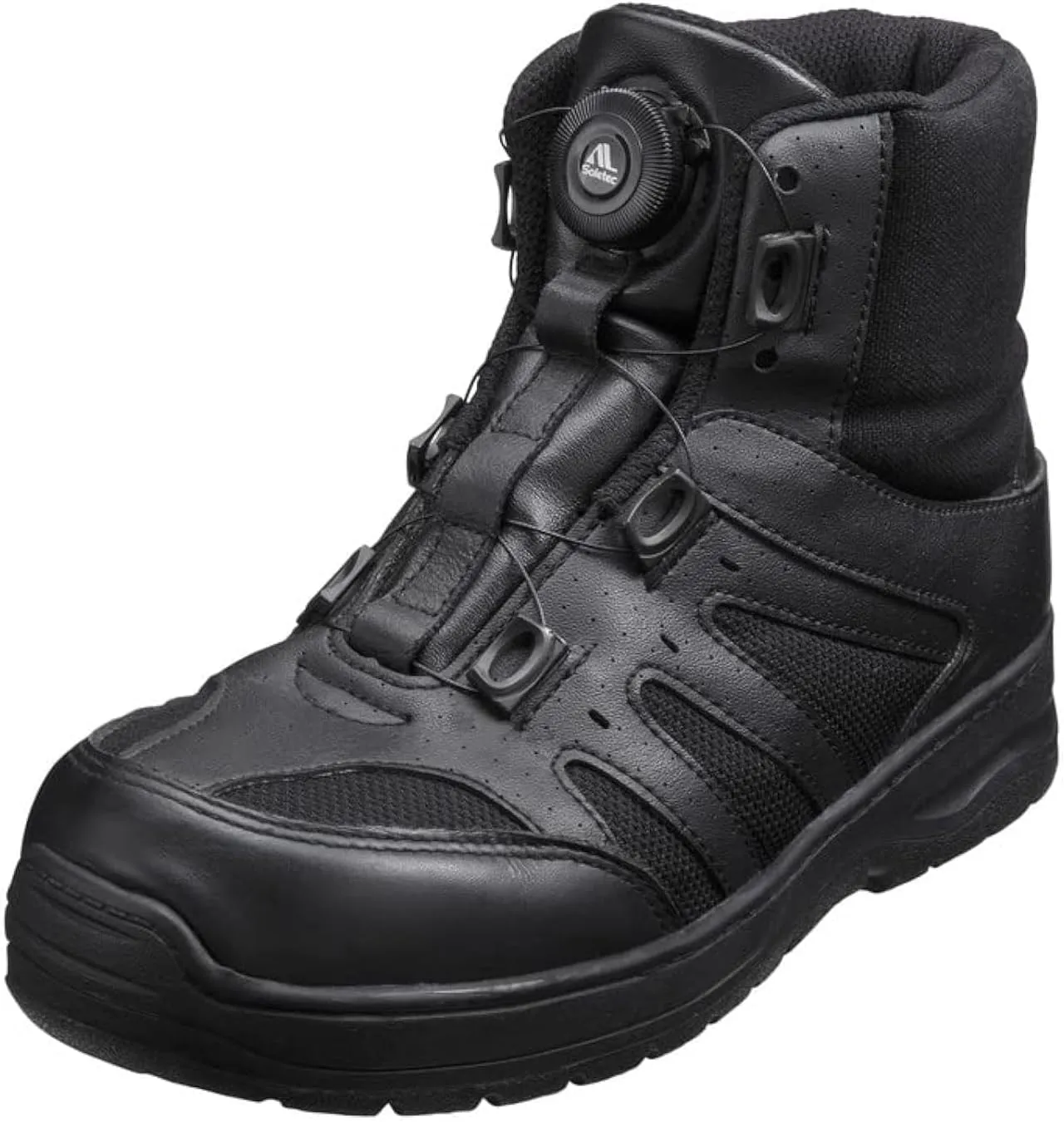 Steel Toe Safety Shoes, No Tie Shoe Lace, Genuine Leather, Breathable Fabric, Non-Slip, for Men& Women