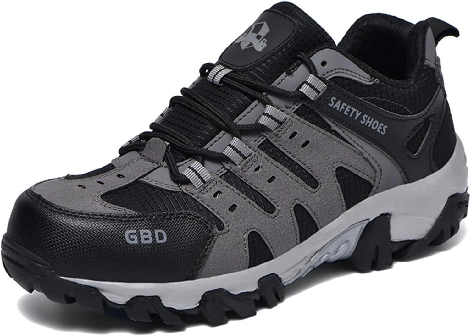 Steel Toe Shoes for Men Lightweight Puncture Proof Slip Resistant Composite Toe Safety Work Shoes for Industrial Construction