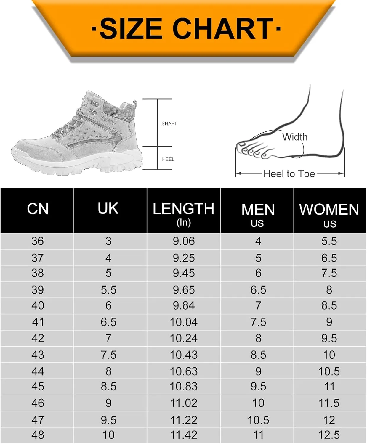 Steel Toe Work Boots for Men Women Slip-on Chelsea Boots, Men's Industrial Construction Shoes, Waterproof, Lightweight, Comfortable, Non-slip Safety Boots