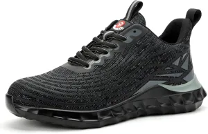STEEL V's Men & Women Steel-Toe Work Shoes, Composite Toe, Lightweight, Breathable, Durable, Slip-Resistant, Arch Support, Oder Selector, Industrial Athlete, Zapatos de Seguridad para Hombres y Mujer