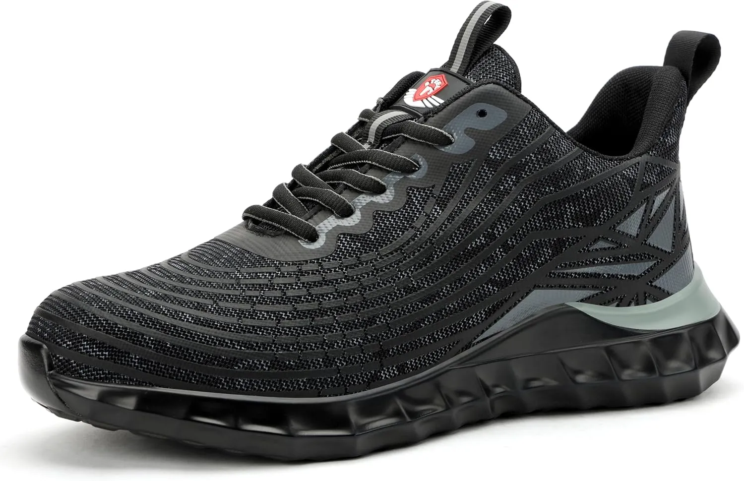 STEEL V's Men & Women Steel-Toe Work Shoes, Composite Toe, Lightweight, Breathable, Durable, Slip-Resistant, Arch Support, Oder Selector, Industrial Athlete, Zapatos de Seguridad para Hombres y Mujer