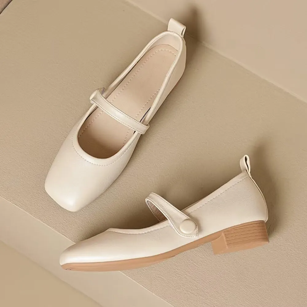 Stunner Women's Chunky Low Block Heel Dress Shoes Mary Janes Heels for Women Comfortable Closed Toe Work Pumps