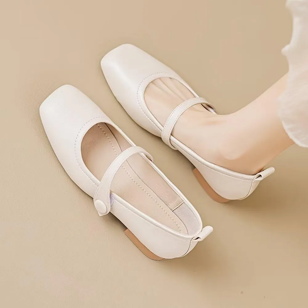 Stunner Women's Chunky Low Block Heel Dress Shoes Mary Janes Heels for Women Comfortable Closed Toe Work Pumps