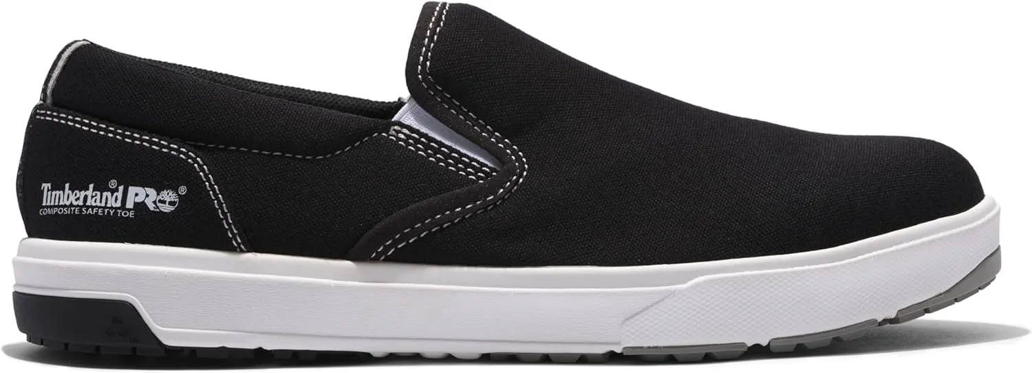 Timberland PRO Men's Berkley Slip-on Composite Safety Toe Industrial Casual Work Shoe