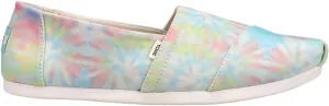 TOMS Alpargata w/Cloudbound Women's Slip On 7.5 B(M) US White-Tie Dye-Canvas