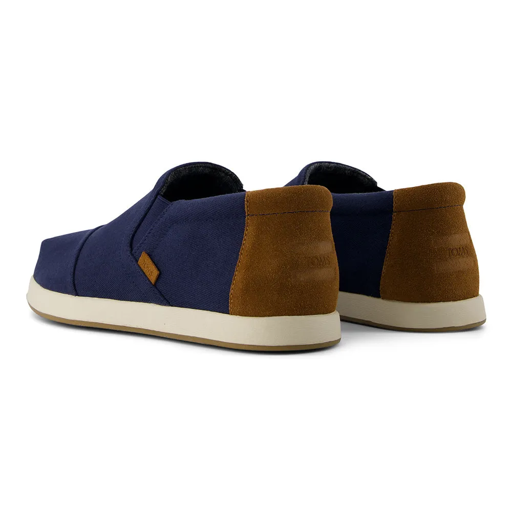 TOMS Men Alp Fwd Mid Vintage Twill Slip On Espadrille - Navy