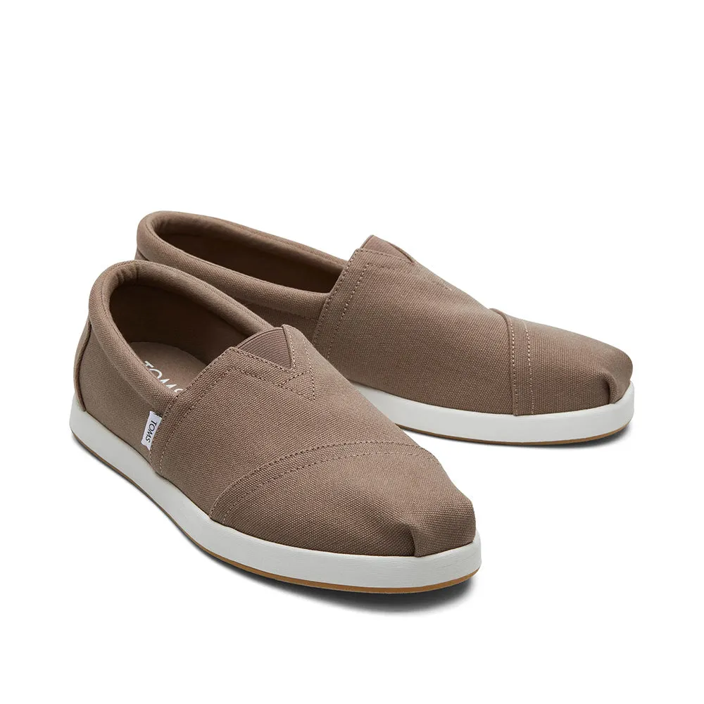 TOMS Men Alp Fwd Taupe Grey Recycled Cotton Canvas Shoes