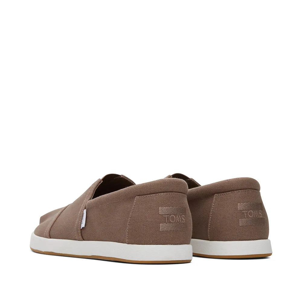 TOMS Men Alp Fwd Taupe Grey Recycled Cotton Canvas Shoes