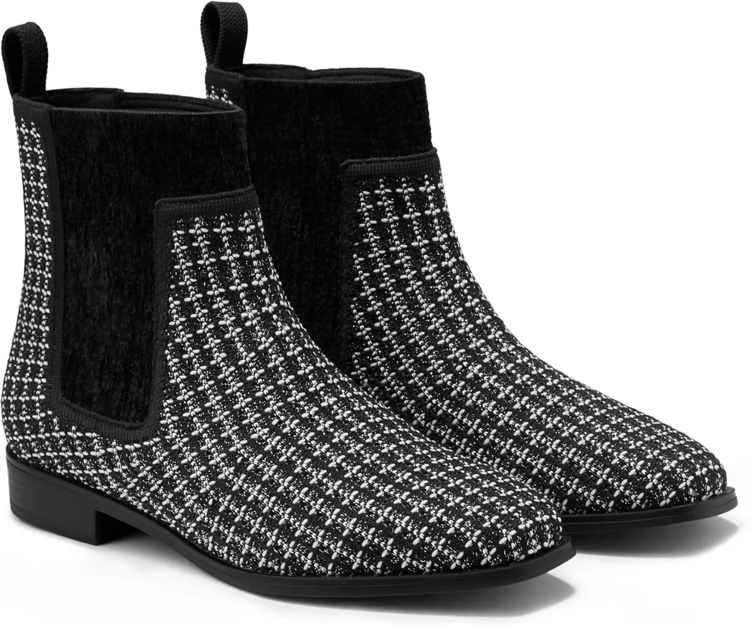 VIVAIA Riley Pro Women's Boots Slip on Square-Toe Booties Lady Dress Blazer Skirt Jeans Winter Fall Water Repellent Ankle Boots