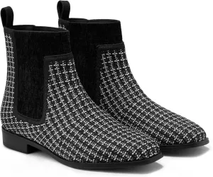 VIVAIA Riley Pro Women's Boots Slip on Square-Toe Booties Lady Dress Blazer Skirt Jeans Winter Fall Water Repellent Ankle Boots