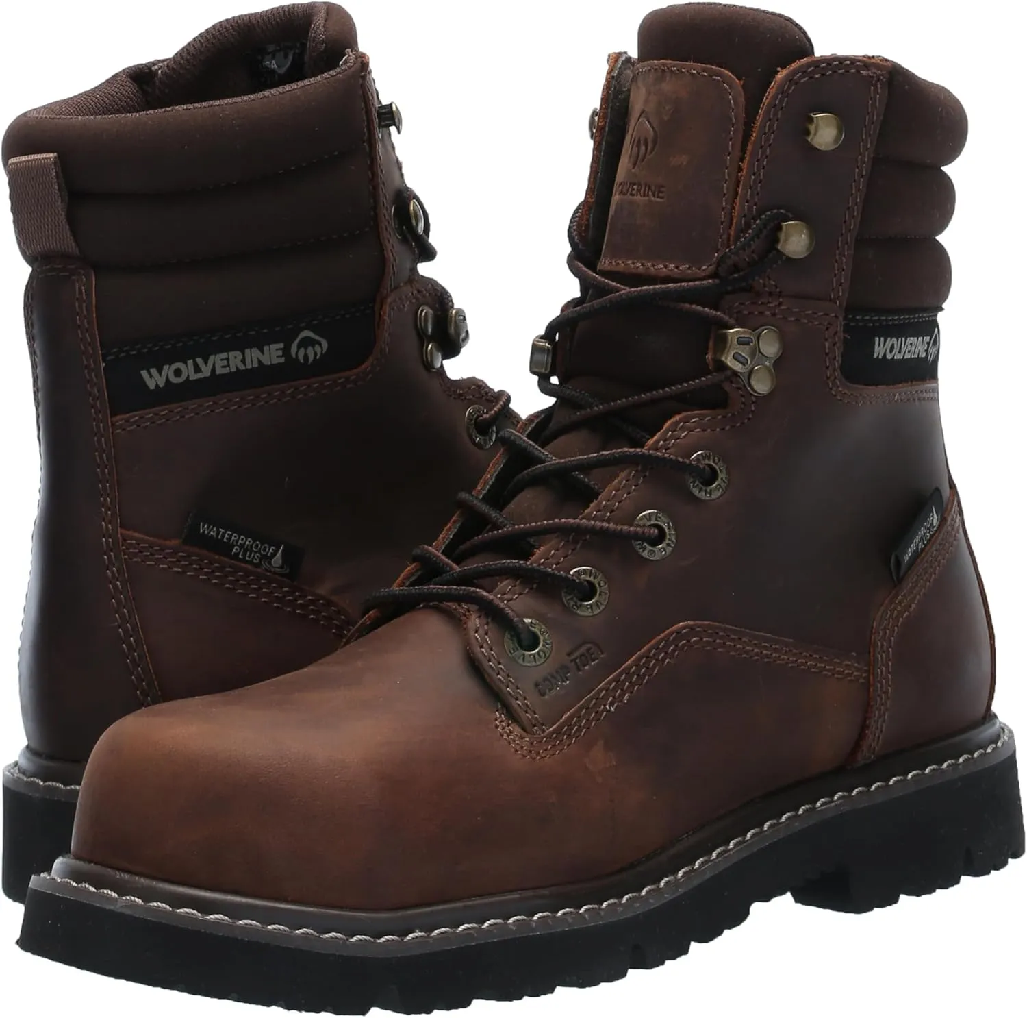 Wolverine Men's Revival 8" Waterproof Composite Toe Industrial Boot