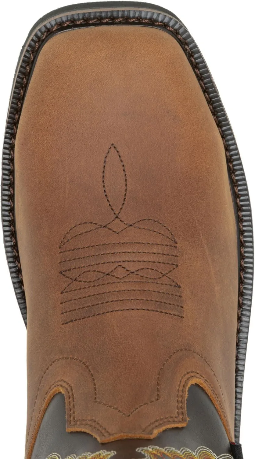 WOLVERINE Rancher Eagle, Men's, Steel Toe, EH, WP, Slip Resistant, Pull On, Wellington, Work Boot