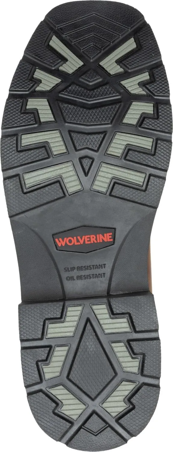 WOLVERINE Rancher Eagle, Men's, Steel Toe, EH, WP, Slip Resistant, Pull On, Wellington, Work Boot
