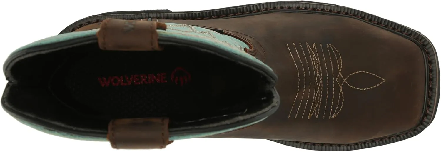 Wolverine Women's Rancher Arrow Waterproof Stell Toe Wellington Construction Boot