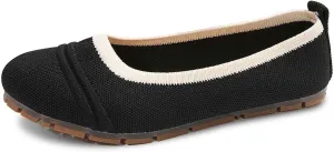 Women Casual Shoes Slip On Round Toe Comfortable Flat Ballet for Walking Work Dressy Everyday Wear