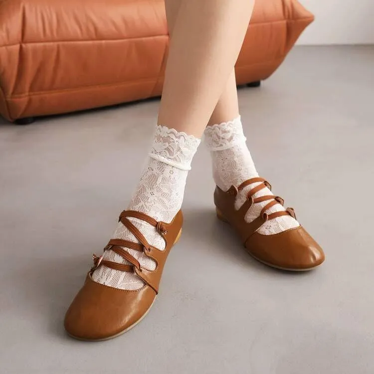 Women Preppy Style Mary Jane Pumps Square Toe Low Block Heels