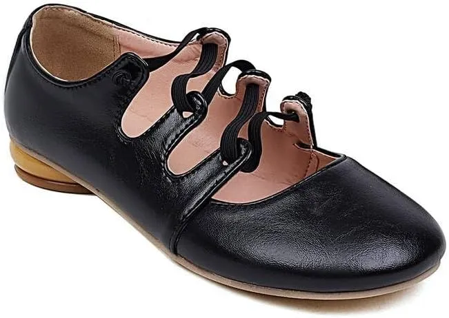 Women Preppy Style Mary Jane Pumps Square Toe Low Block Heels