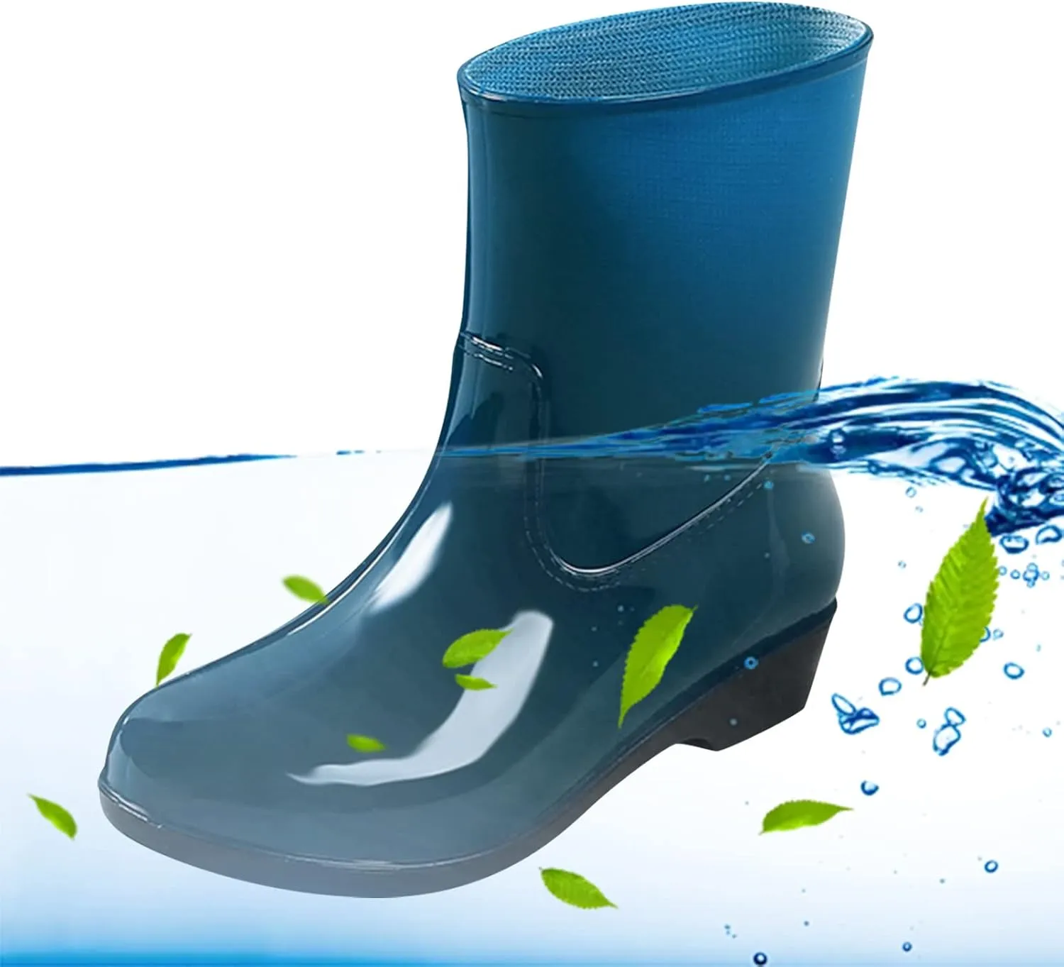Women Shoes Short Rain Boots For Womens Ankle Rainboot Slip Garden Boot Rubber Shoes Short Dress Boots Men