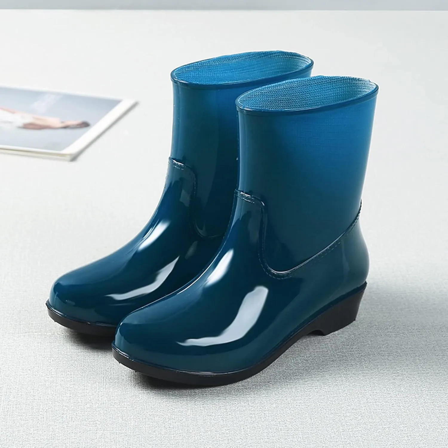 Women Shoes Short Rain Boots For Womens Ankle Rainboot Slip Garden Boot Rubber Shoes Short Dress Boots Men