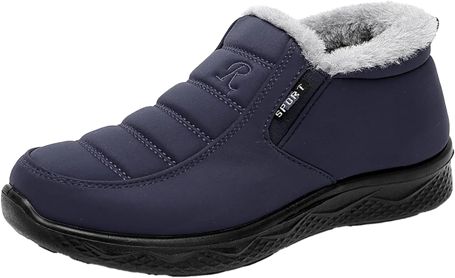 Women Snow Boots Waterproof Winter Boots Non Slip Fully Fur Booties Casual Slip on Ankle Boots Thickening Winter Shoes Walking Hiking Booties