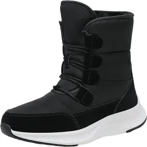 Women Snow Boots Waterproof Winter Boots Non Slip Fully Fur Booties Winter Warm Outdoor Ankle Boots Thickening Winter Shoes Walking Hiking Booties