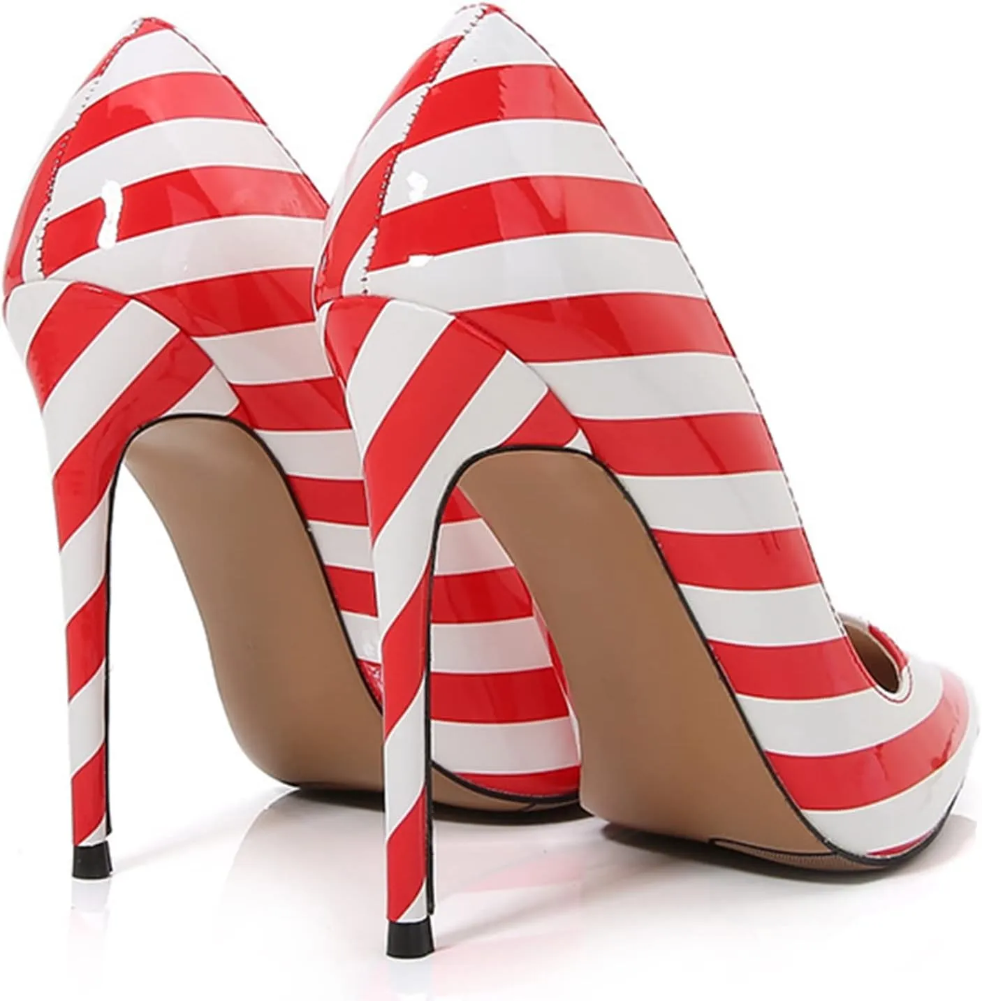Women Zebra Print Pumps Sexy Pointed Toe High Heel 4.7 Inch/12Cm Party Stiletto Heels Shoes Comfort Dress Slip on Shoes