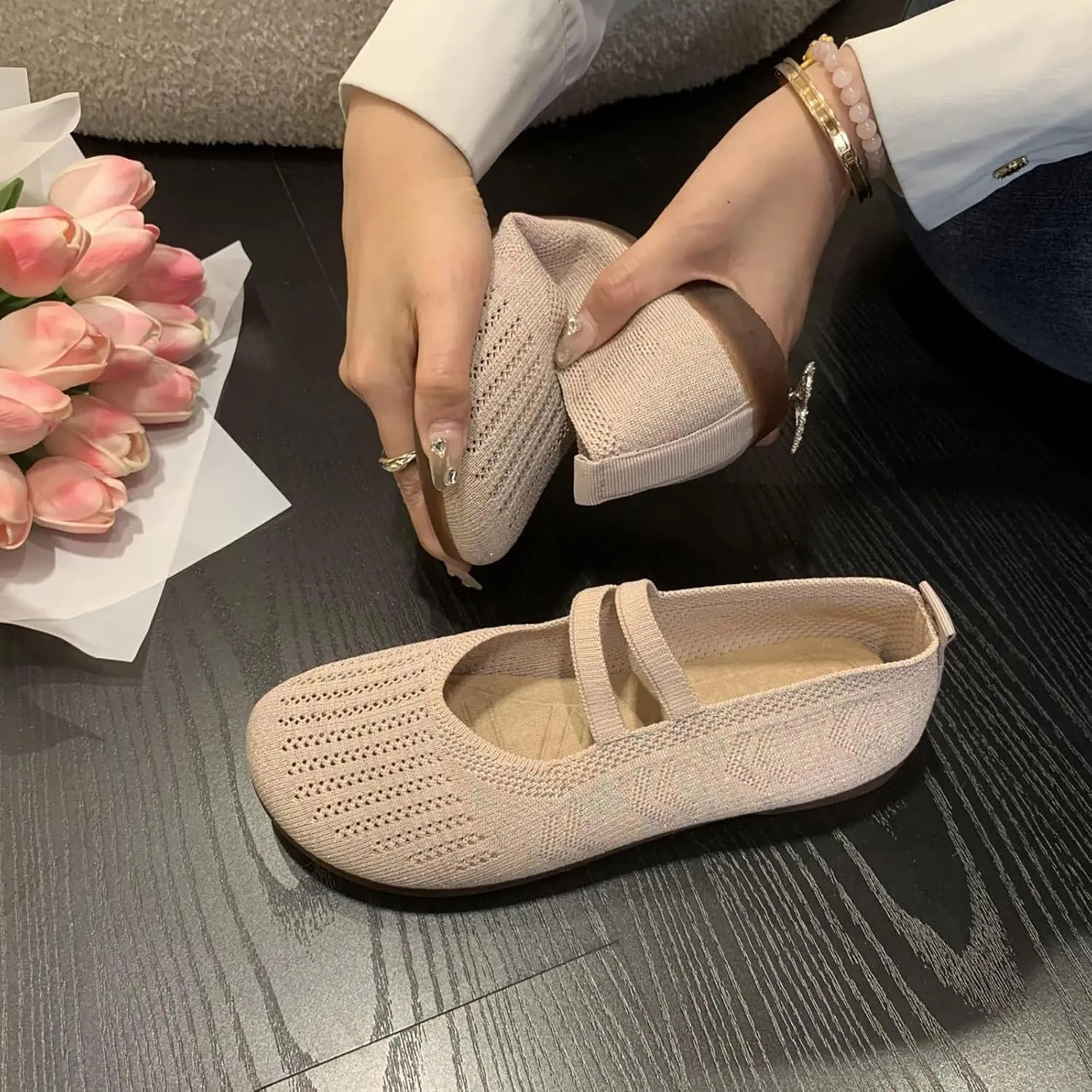 Women's Casual Shoe Comfortable Lightweight Slip On Breathable Mesh Design Ideal Everyday Wear Men Smart Casual Shoes