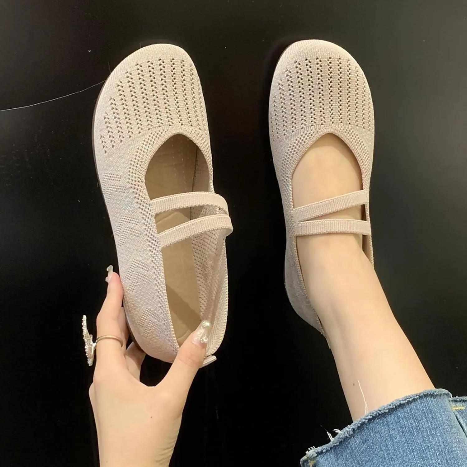 Women's Casual Shoe Comfortable Lightweight Slip On Breathable Mesh Design IEveryWear Ladies Smart Shoes