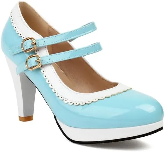 Women's Mary Jane Platform High Heel Pumps