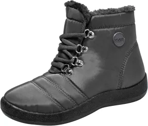 Women's Snow Boots Waterproof Winter Boots Anti-slip Fully Fur Booties Casual Slip on Ankle Boots Comfortable Winter Shoes Trekking Shoes
