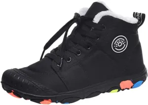 Womens Snow Boots Waterproof Winter Boots Non-slip Fully Fur Booties Cold Weather Lace Up Ankle Boots Comfortable Winter Shoes Trekking Shoes