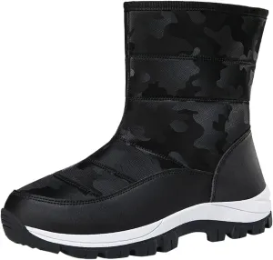 Women's Snow Boots Waterproof Winter Boots Non Slip Fur Lined Booties Cold Weather Lace Up Ankle Boots Comfortable Winter Shoes Trekking Shoes