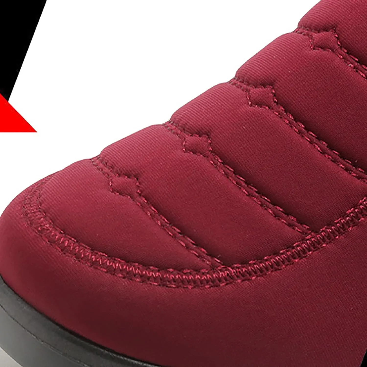 Womens Snow Boots Waterproof Winter Boots Non Slip Warm Fur Booties Lightweight Slip on Ankle Boots Comfortable Winter Shoes Trekking Shoes