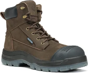 Work Boots for Men, 6" Composite Toe Waterproof Mens Work Boots, Non-Slip Puncture-Proof Safety EH Working Shoes